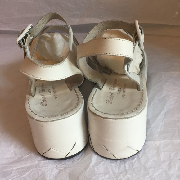 ROBERT CLERGERIE WHITE SANDALS SZ-9 - Picture 4 of 8